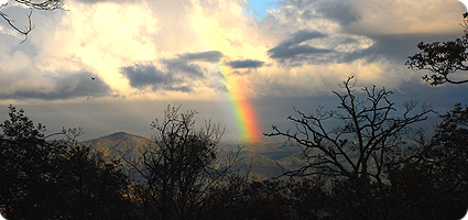 Rainbow Above Foothills