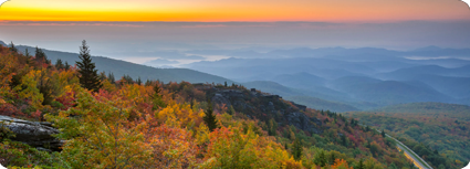 Tanawha Trail fall little
